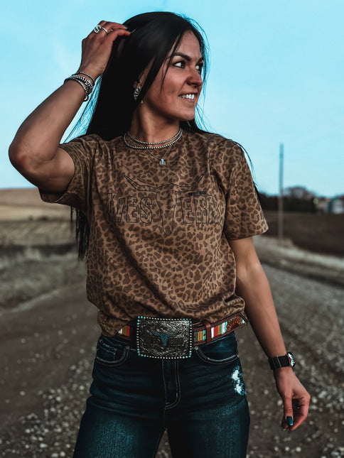 Brand T Brown Leopard