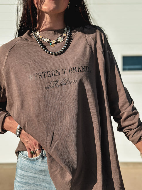 Western T Brand Mockneck Tunic