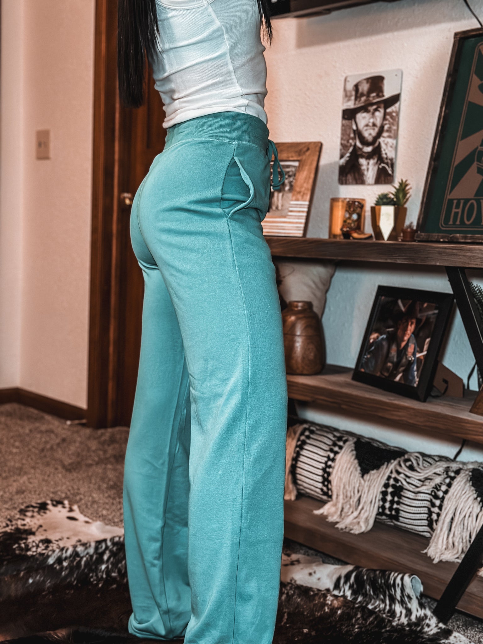 Brand Lazy Day Sweatpants - Teal