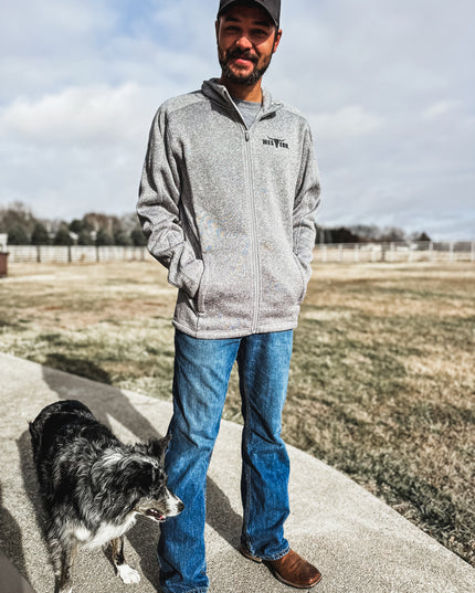 Men's Drifter Full Zip Fleece Jacket - Grey Heather