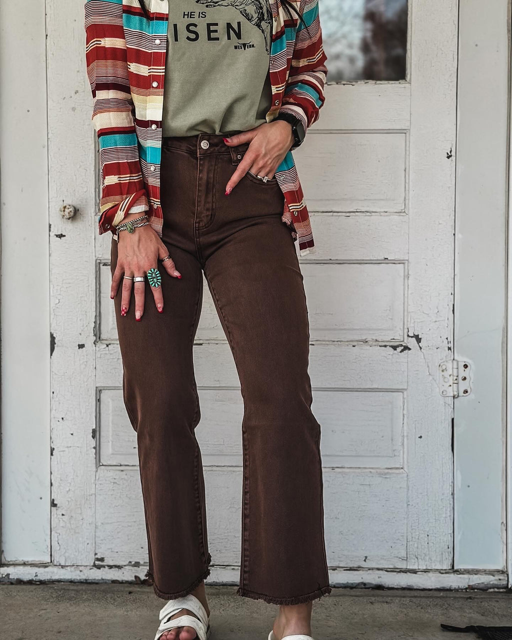 The Daisy Pant - Espresso Brown