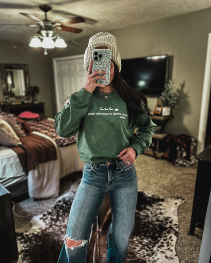 Filthy Animal Crew - Heather Olive Green