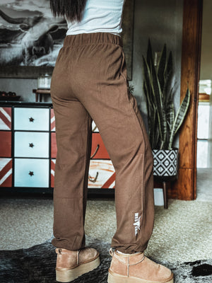 *DOORBUSTER* Brand First Class Fleece Joggers - Brown