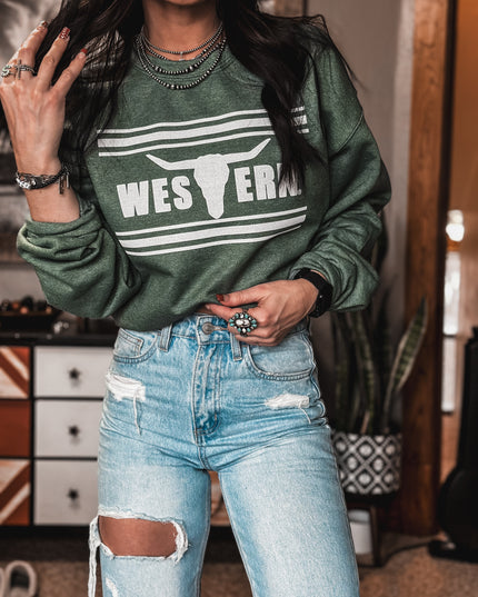 Brand Crew Heather Olive Green