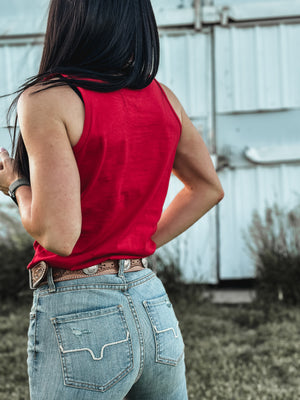 American Rodeo Tank - Red