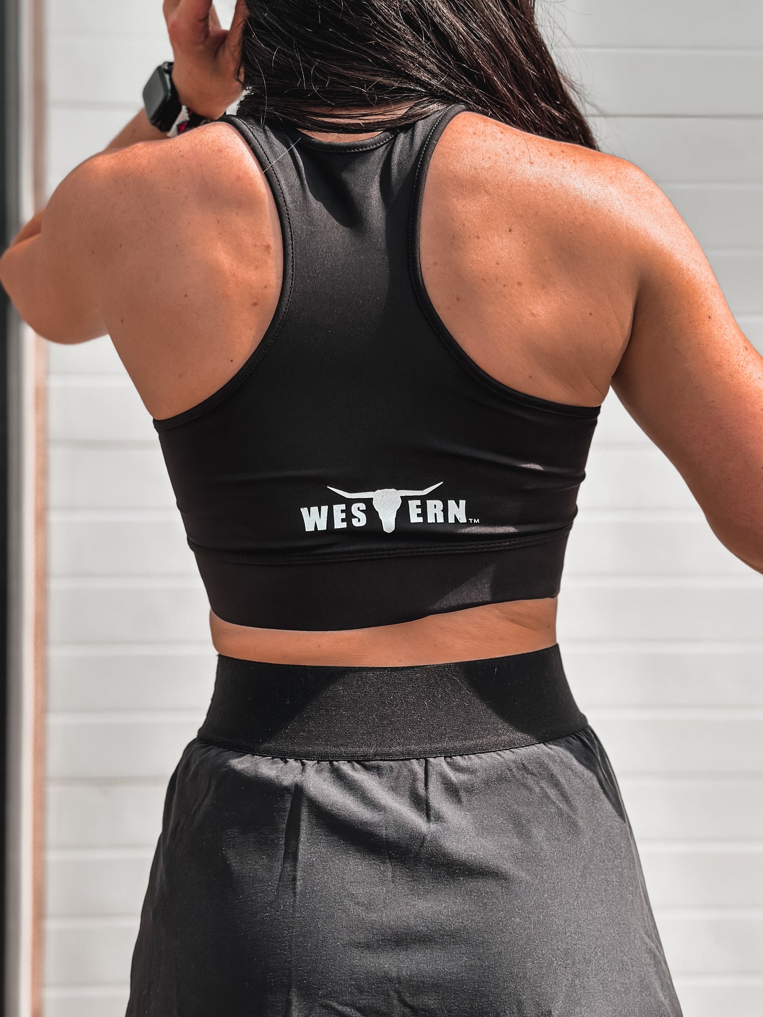 Brand Hi-Tek Crop Tank - Black