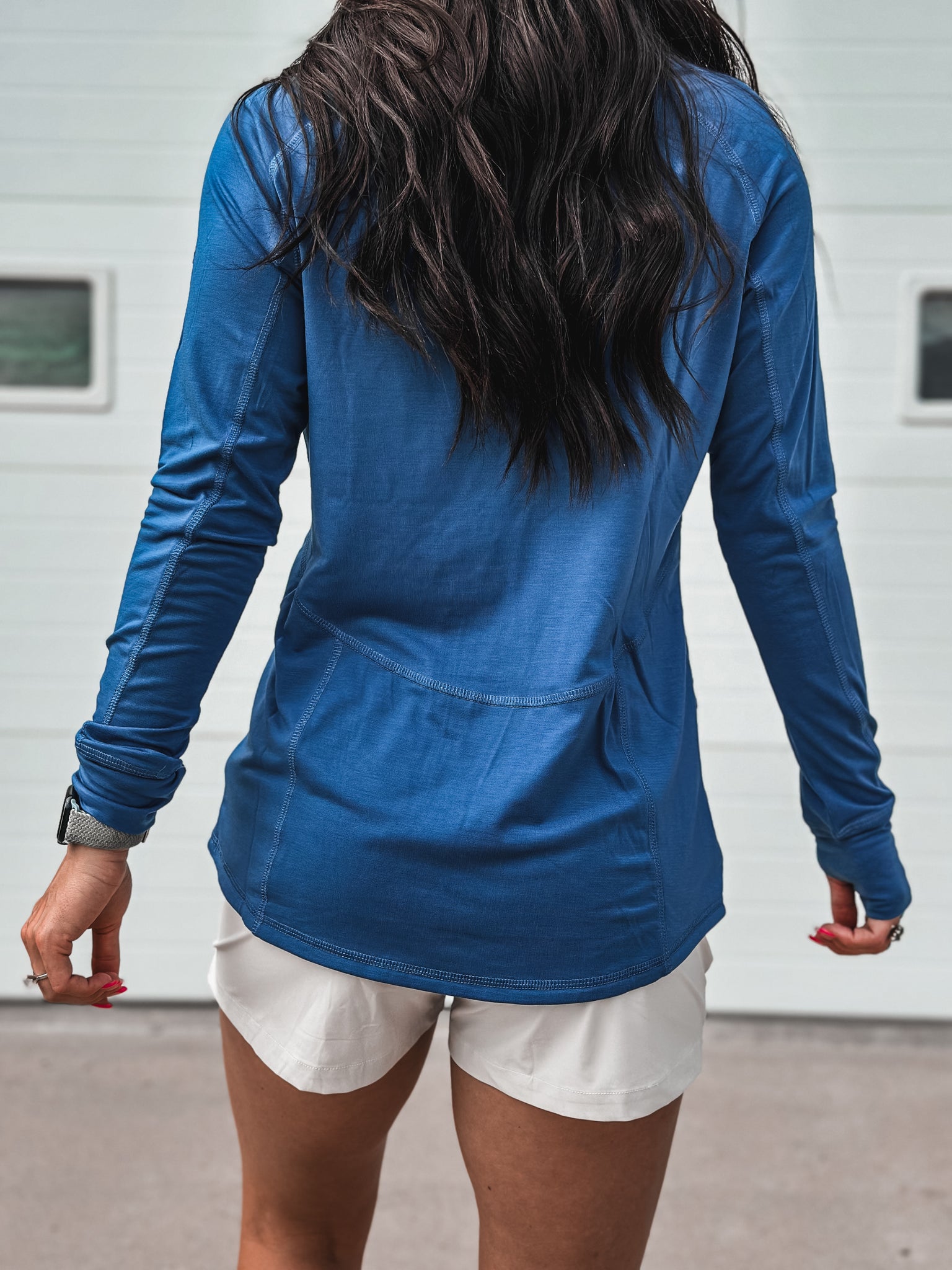 Brand Ladies Golfer 1/4 Zip - Blue