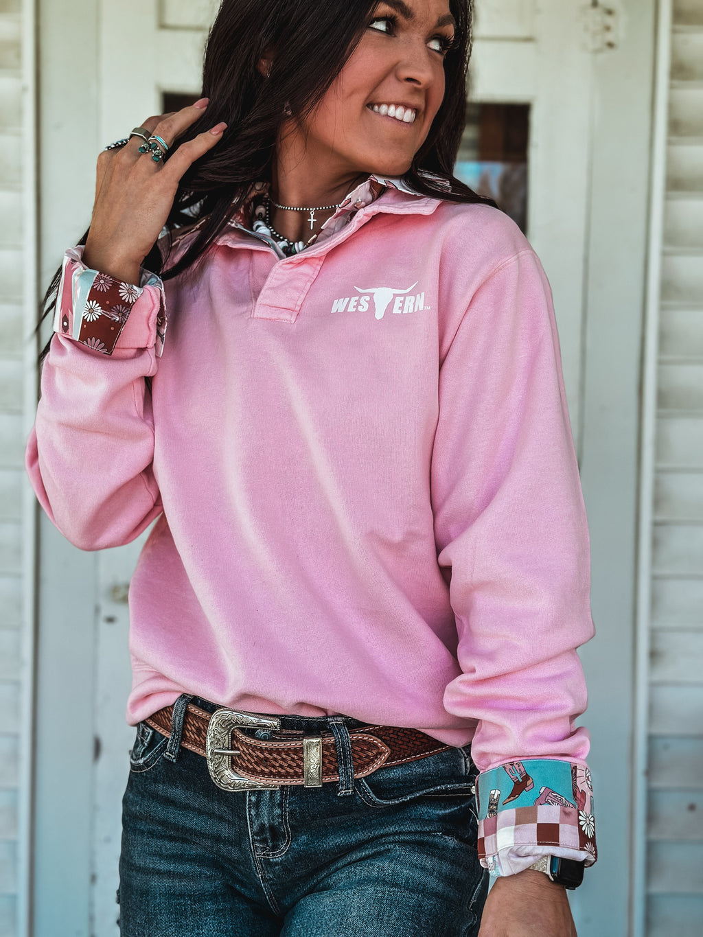 Brand Logo Collie Pullover - Candy Pink