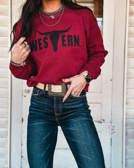 Brand Logo Crew - Old Fashion Cherry/Black