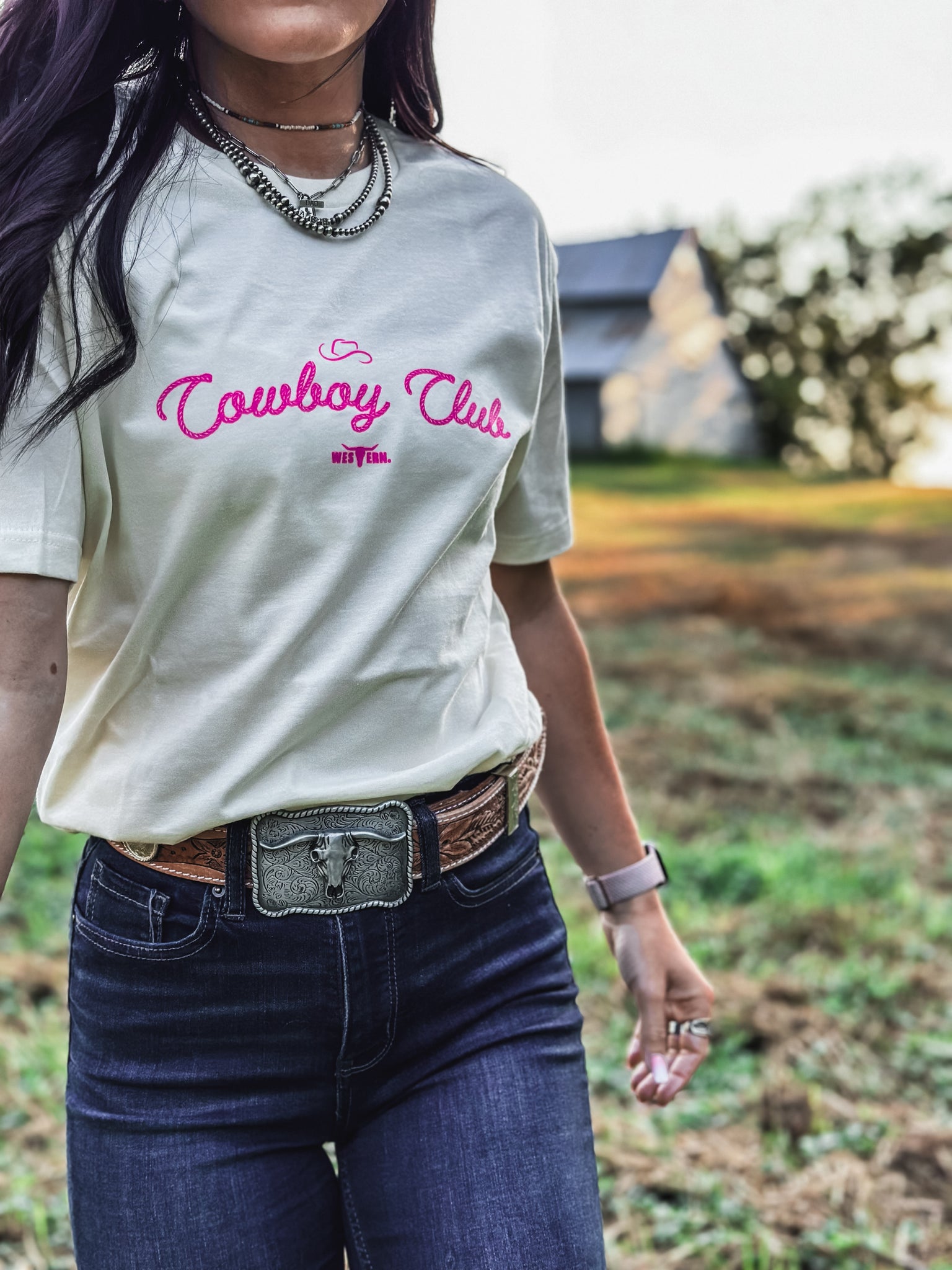 Cowboy Club - Natural/Pink