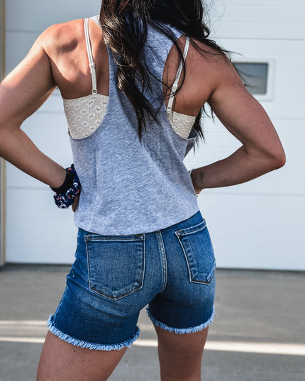 United States Flag Cropped Tank