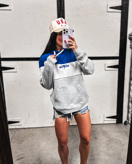 Brand Hoodie - Varsity Blue Block