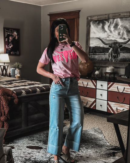 Brand T Pink Puff Logo / Shock Pink