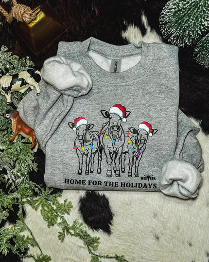 Home for the Holidays Youth CREW - Grey