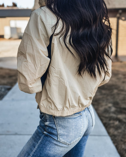 Brand Fast Pace Zip Jacket - Khaki