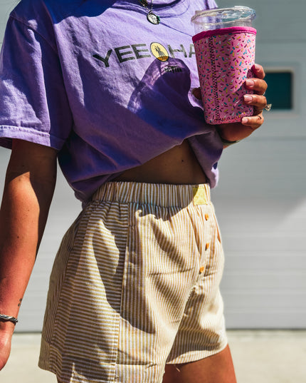 Brand Remix Boxer Shorts - Yellow Stripes