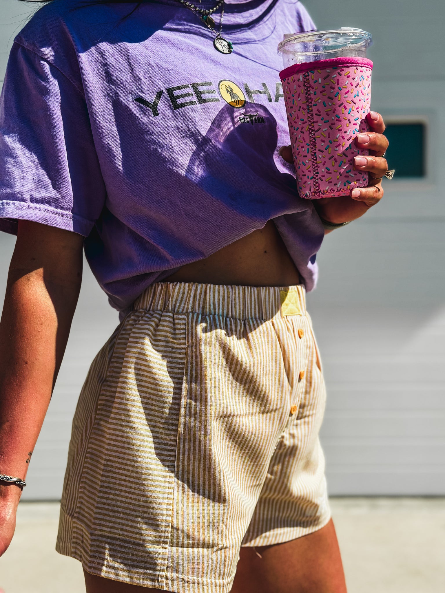 Brand Remix Boxer Shorts - Yellow Stripes