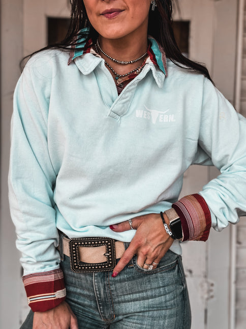 Brand Logo Collie Pullover - Powder Blue