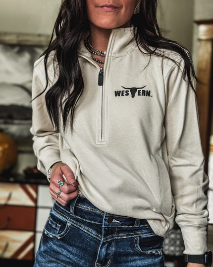 Brand In My Element Men's 1/4 Zip - Almond