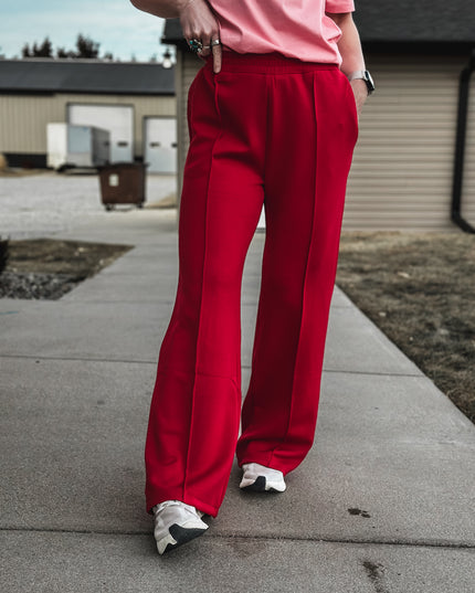 Brand Stride Scuba Wide Pants - Red