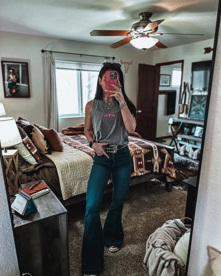 Brand Relaxed Jersey Tank - Athletic Grey