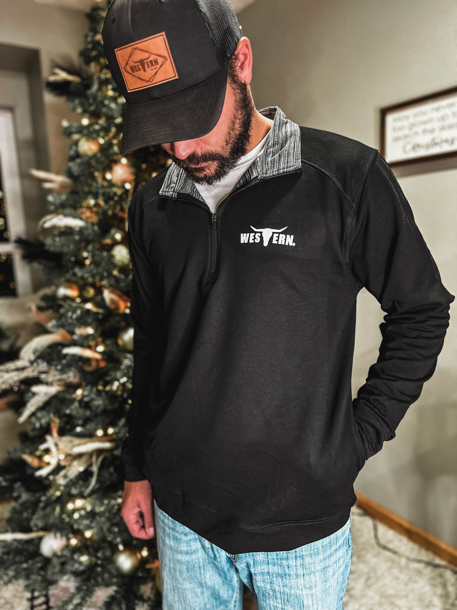 *DOORBUSTER* Brand Kanga 1/4 Zip - Black