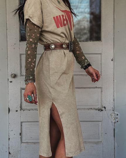 Brand Rose Logo T-Dress