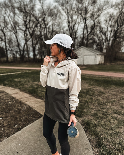 Brand Scuba 1/4 Zip Windbreaker  - Smoke/Coal