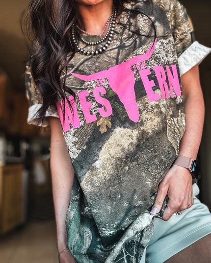 Brand T Pink Logo  - Real Tree® Camo