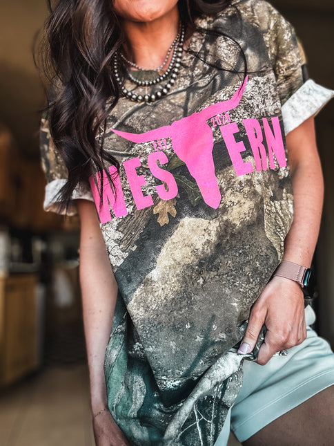 Brand T Pink Logo  - Real Tree® Camo