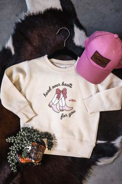 Head Over Boots Crew - Cream