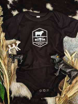 WTB Cattle Co. Onesie - Black