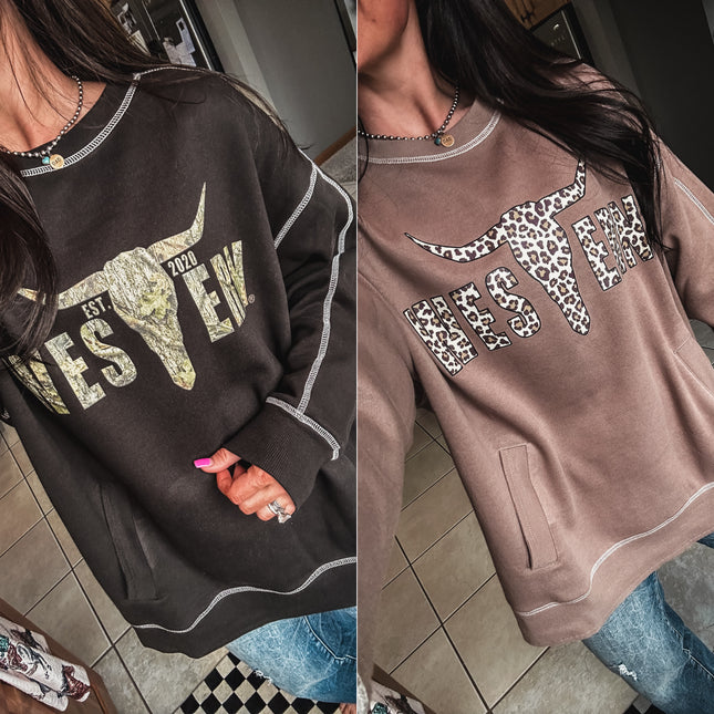 Stitch Seam Boxy Sweatshirt