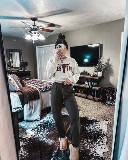 Brand Tri-Cotton Joggers - Charcoal