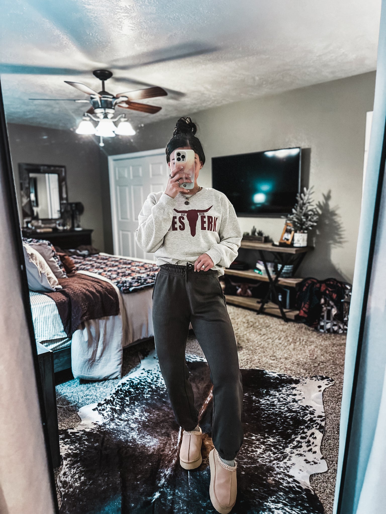 Brand Tri-Cotton Joggers - Charcoal