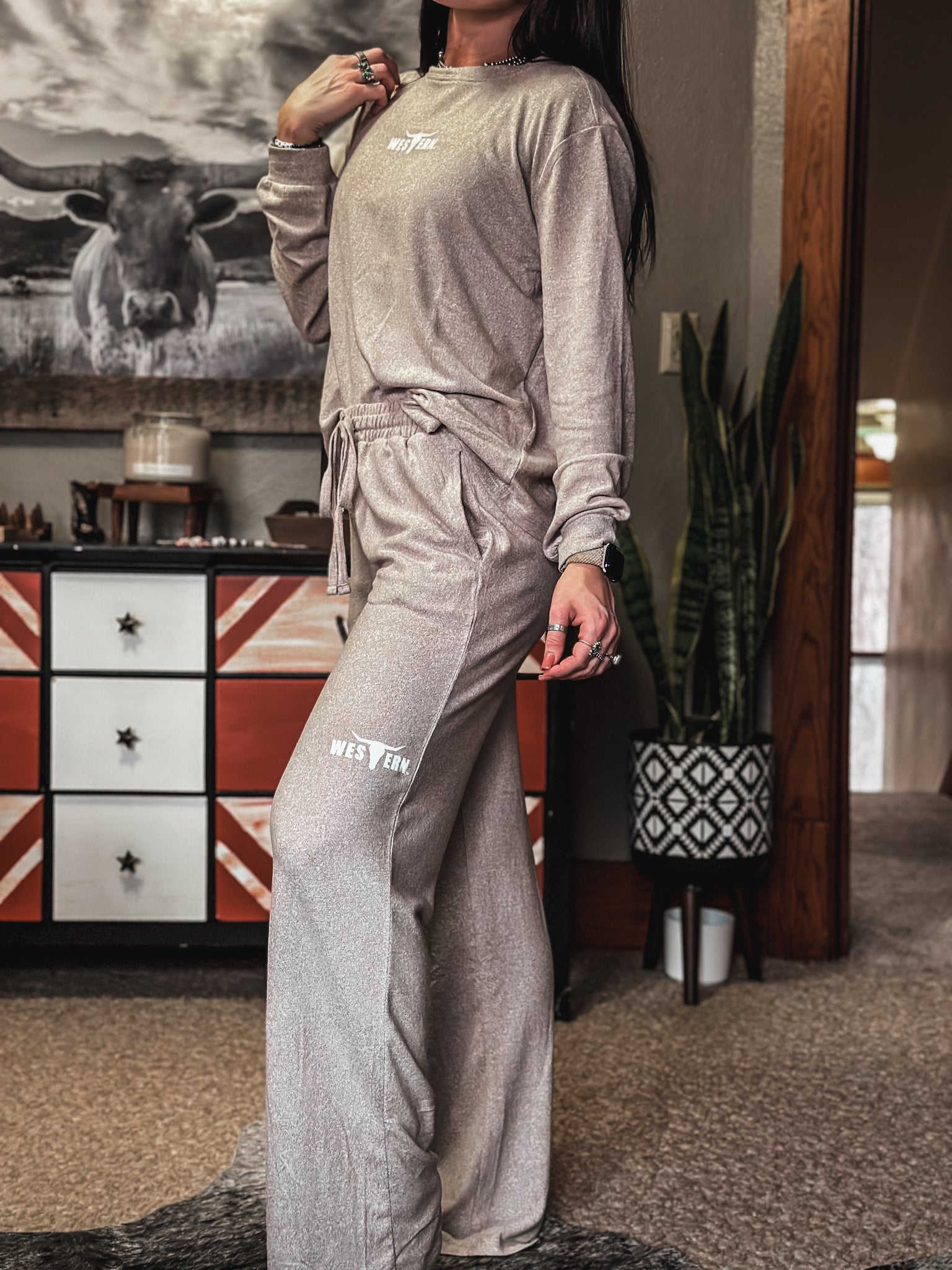 Brand Boulder Lounge Pants -Soft Mocha