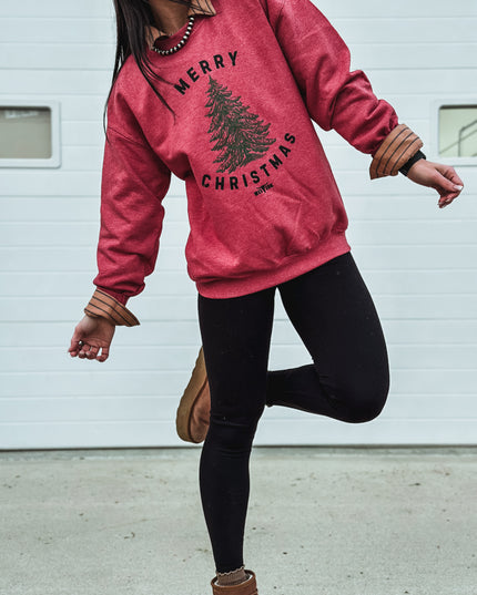 Merry Christmas Tree Crew - Heather Red