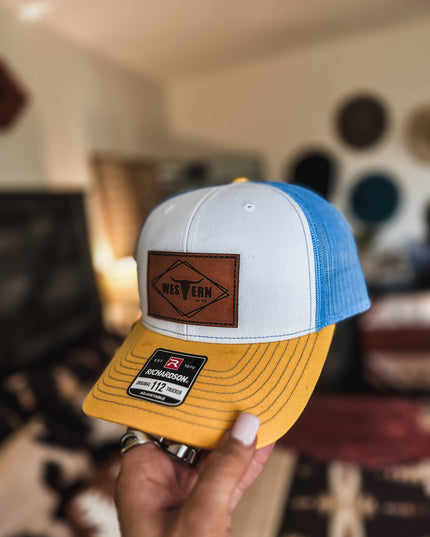 Brand Hat Blue/Yellow 112