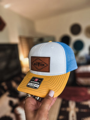 Brand Hat Blue/Yellow 112