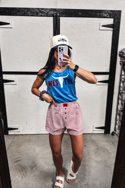 RWB Tank - Blue Wave