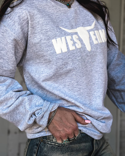Brand Crew PUFF Logo - Ash White