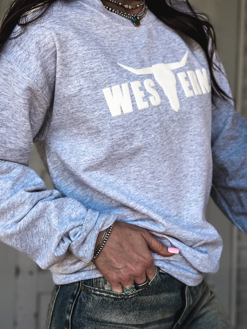 Brand Crew PUFF Logo - Ash White