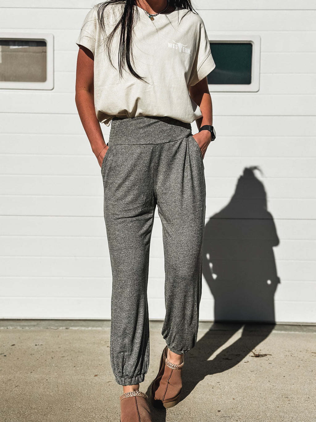 *DOORBUSTER* Lounger Barrel Joggers - Urban Grey