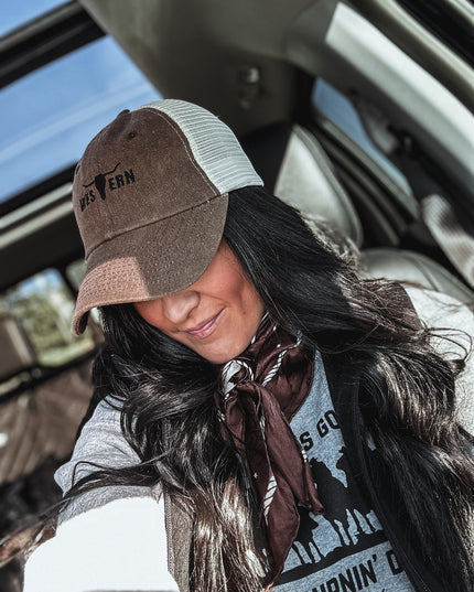 Brand Hat- Vintage Brown