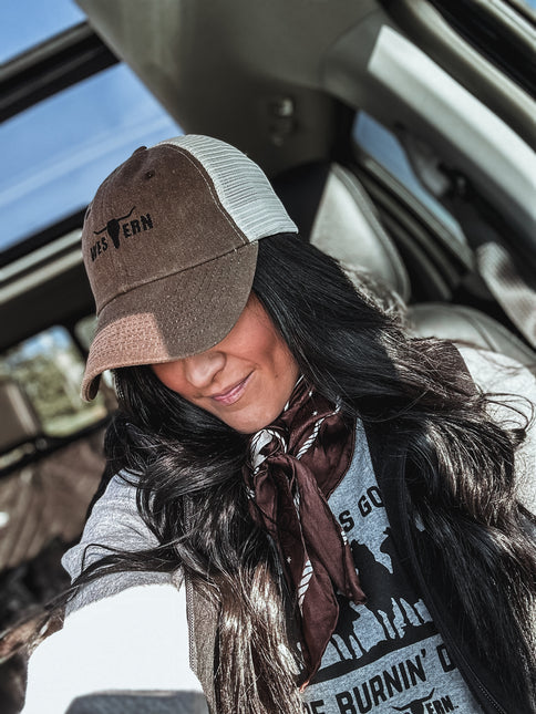 Brand Hat- Vintage Brown