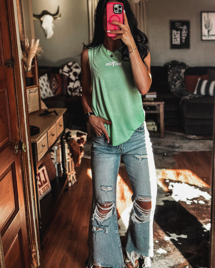 Brand Athleisure Tank - Mint