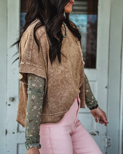 Brand Tulip Oversized Box Tee - Copper
