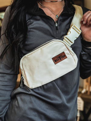 Brand Belt Bag - Ivory