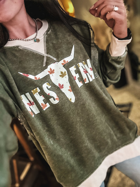 Autumn Leaves Logo Crew Sweater