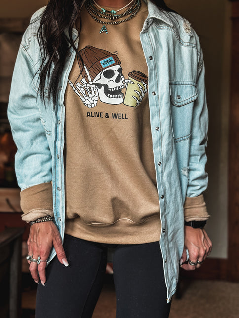 Alive & Well Crew - Caramel